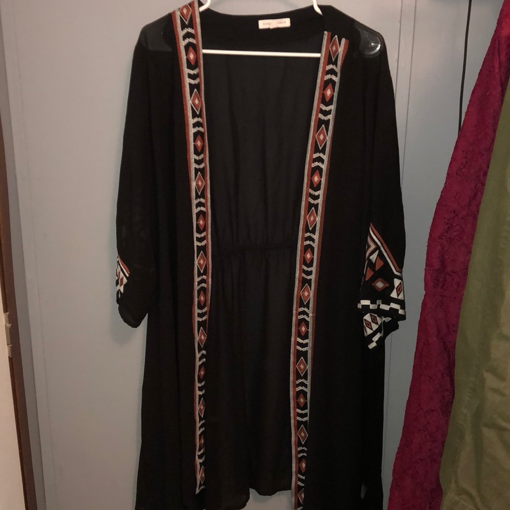Plus size duster.